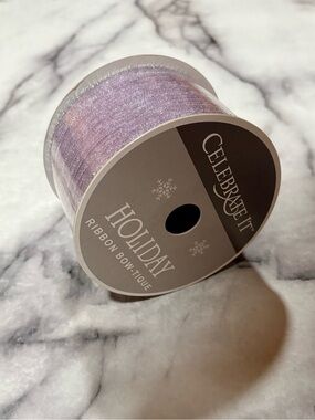 NEW Celebrate It Holiday Ribbon Bow in Lavender Shimmer